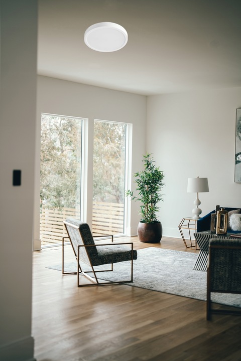 PANEL LED NATYNKOWY PLAFON SUFITOWY OKRĄGŁY 24W