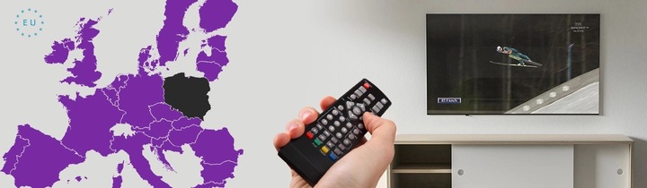 Antena DVB-T2 do Telewizji naziemnej Aktywna TV pokojowa 30 dB 4K LTE