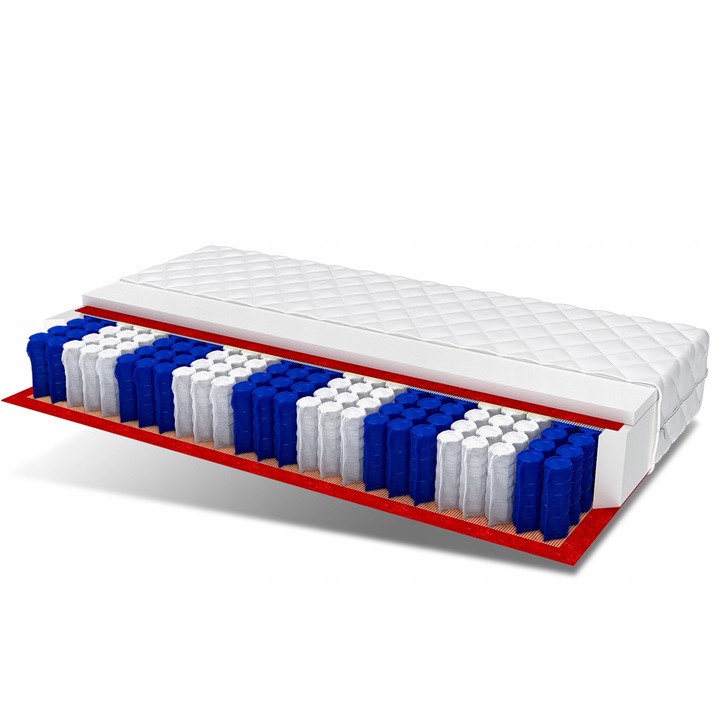 Materac 180x80 pocket 7 stref 12 cm DINO