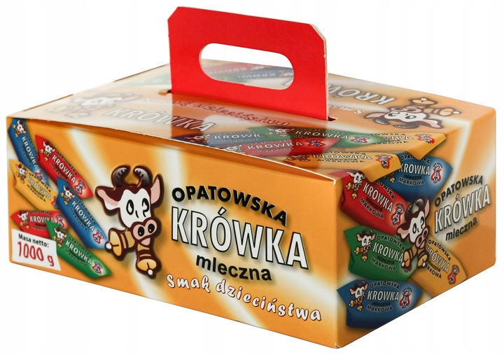 Krówka mleczna Opatowska 1kg Bombonierka Walizka
