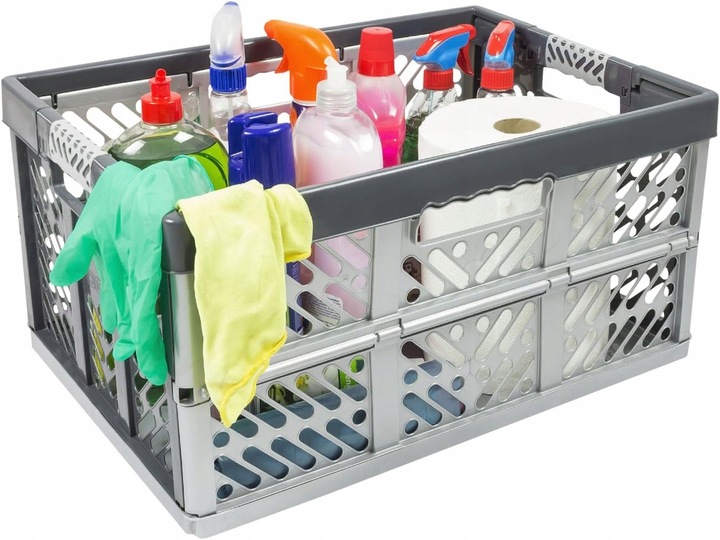 Składany kosz Keeeper BEN 45l z Soft Touch uchwytami grafit udźwig do