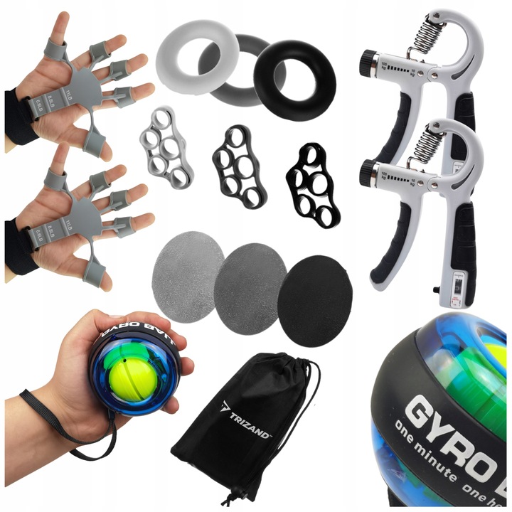 14w1 Zestaw DO ĆWICZENIA i TRENINGU PRZEDRAMION RĄK DŁONI CHWYTU POWERBALL