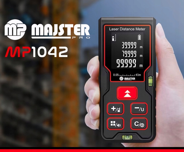 DALMIERZ LASEROWY 40M CYFROWY MIERNIK ODLEGŁOŚCI POZIOMICA LASEROWA