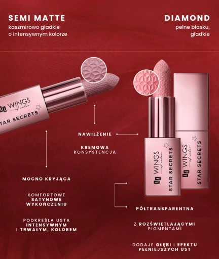 AA Wings Of Color Star Secrets Pomadka 201 półmat