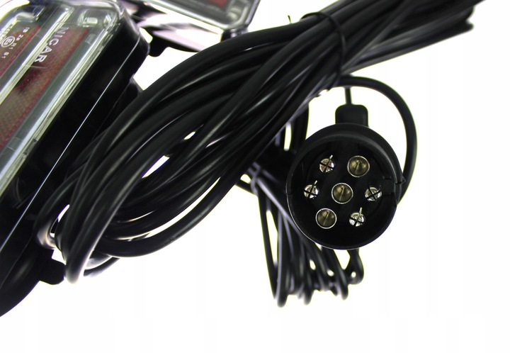 LAMPY TYLNE LED DIODOWE NA MAGNES PRZYCZEPY 7,5m