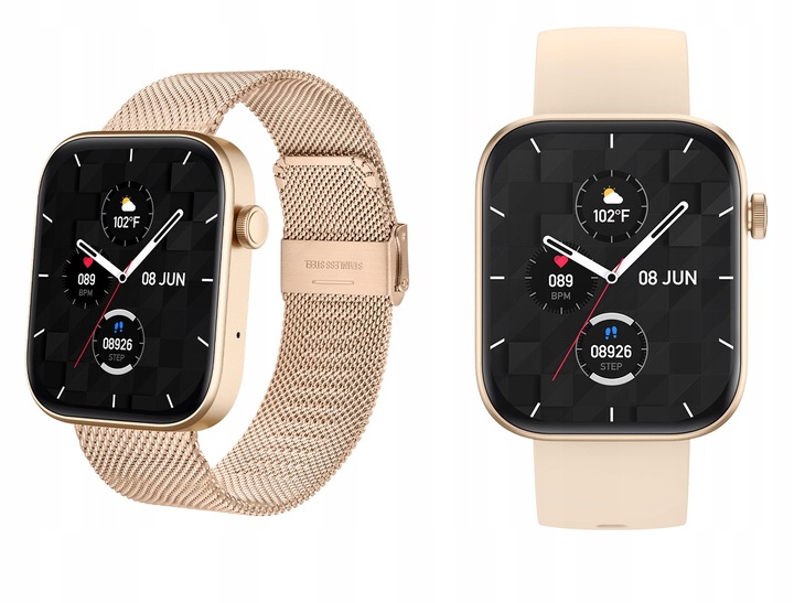 SMARTWATCH ZEGAREK DAMSKI POLSKIE MENU ROZMOWY SMS SMART WATCH + 2