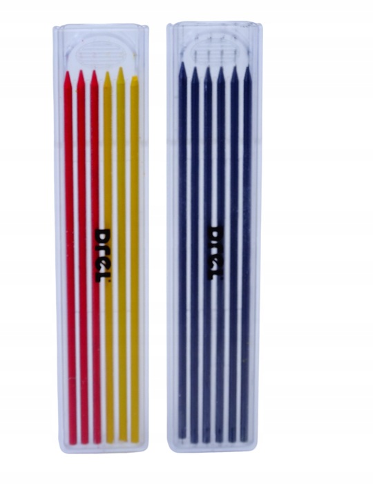 Ołówek stolarski automatyczny rysik budowlany + temperówka + 12szt wkładów