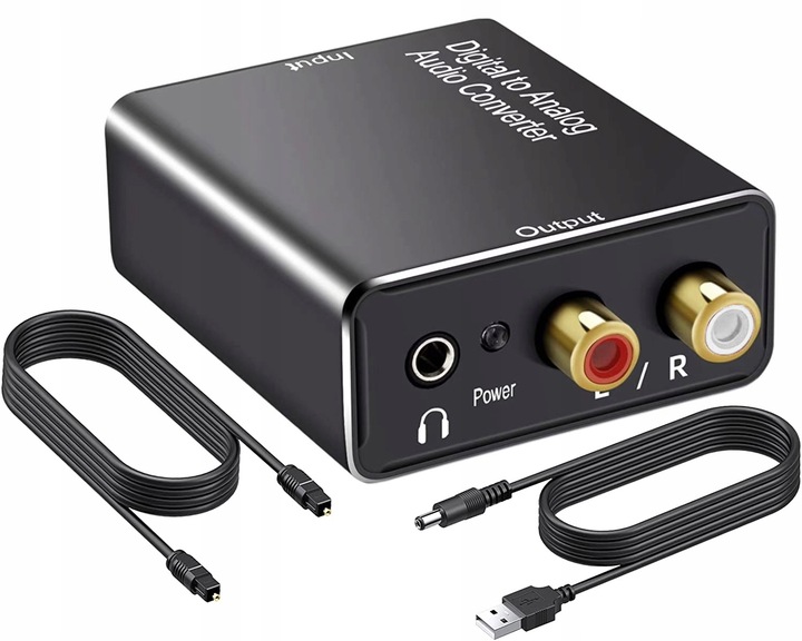 Optyczny Konwerter Coaxial Toslink RCA 2x CINCH 66