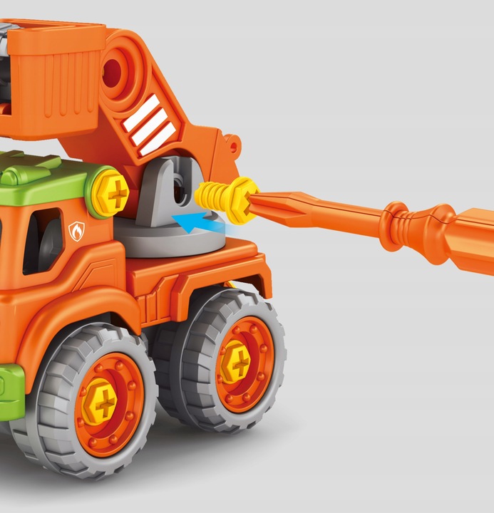 AUTO ROBOT DO SKRĘCANIA 5w1 LED TRANSFORMER XXL ZABAWKA KONSTRYKCYJNA