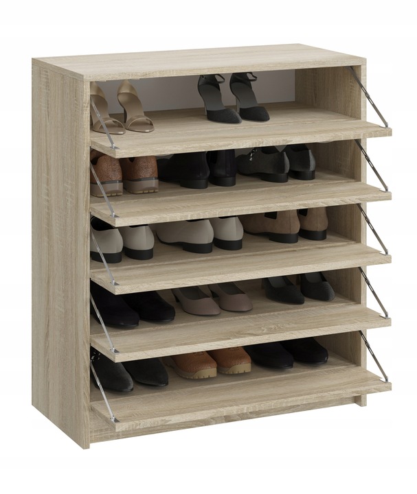 SZAFKA NA BUTY, KOMODA 5 K SONOMA 74 x 85 x 35CM PRZEDPOKÓJ