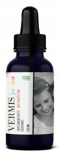 VERMIS junior krople na pasożyty dla dzieci 50ml