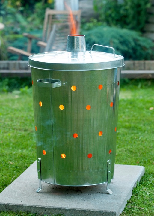 Spalarnia spalarka ogrodowa wiadro 75l solidne na liście Linder