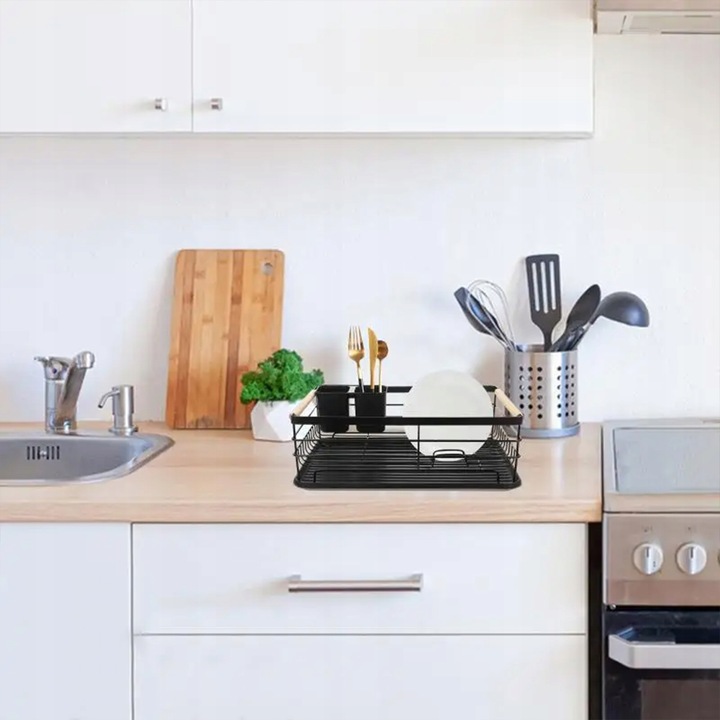 Suszarka na Naczynia Ociekacz Czarny Jednopoziomowy Xtech