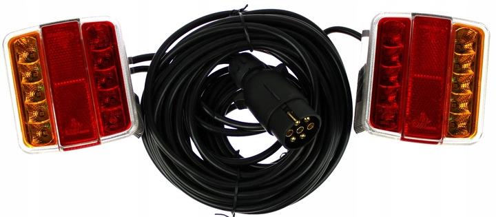 LAMPY TYLNE LED DIODOWE NA MAGNES PRZYCZEPY CE