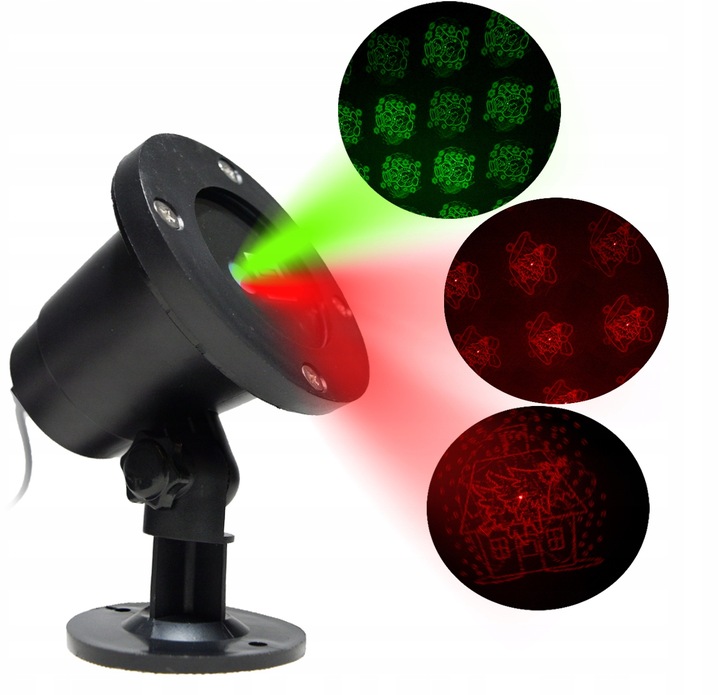 Projektor Laser LED dekoracyjny świąteczny