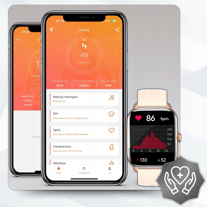 SMARTWATCH DAMSKI ZEGAREK PL MENU POWIADOMIENIA ROZMOWY SMART WATCH