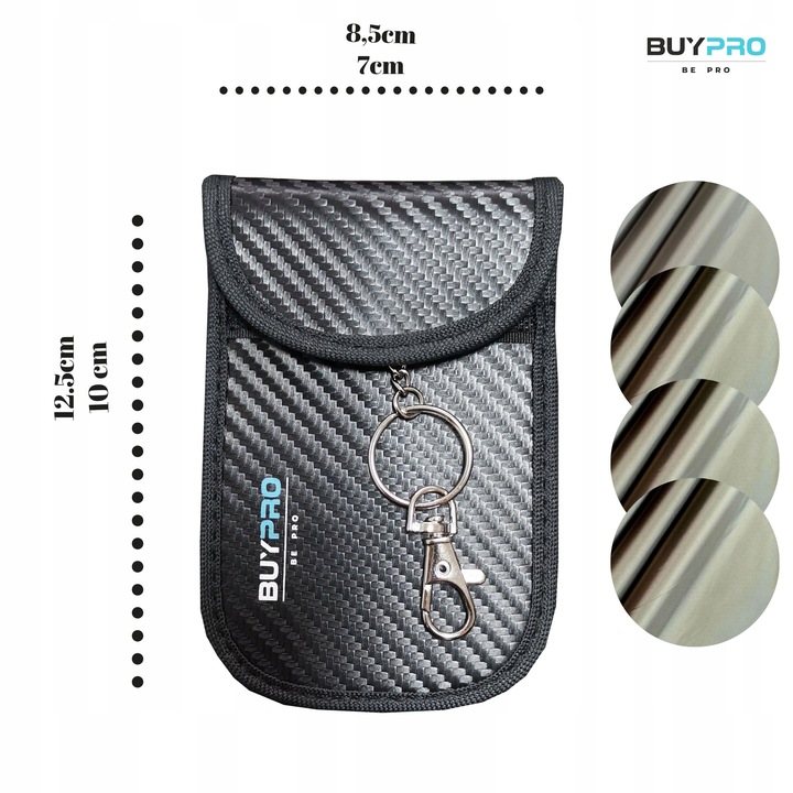 PUDEŁKO Faraday + Etui pokrowiec NA KLUCZYK KEYLESS Rfid ZESTAW + GRATIS