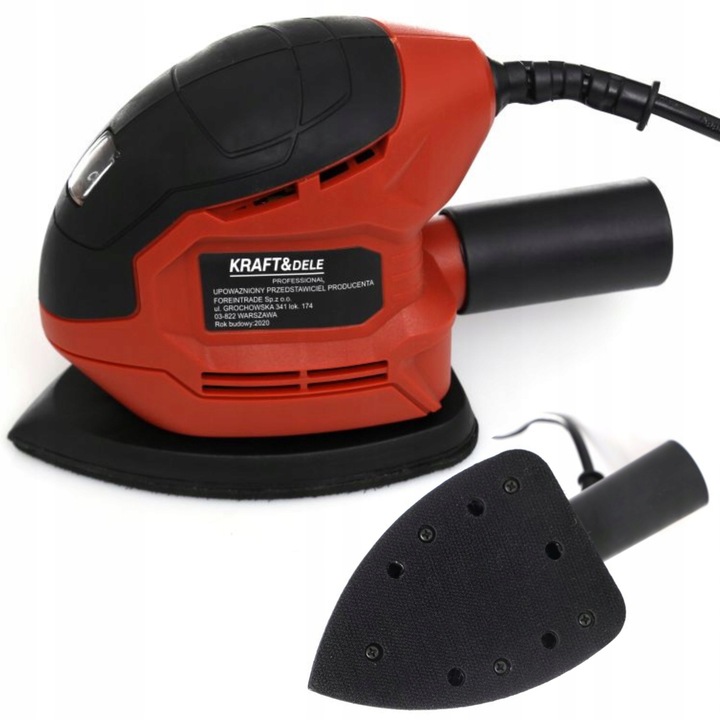 SZLIFIERKA MIMOŚRODOWA WIELOFUNKCYJNA POLERKA DELTA DO GIPSU DREWNA 900W