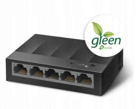 ENERGOOSZCZĘDNY SWITCH TP-LINK LS1005G ROZDZIELACZ LAN 5 port 5x1GBit 1GB