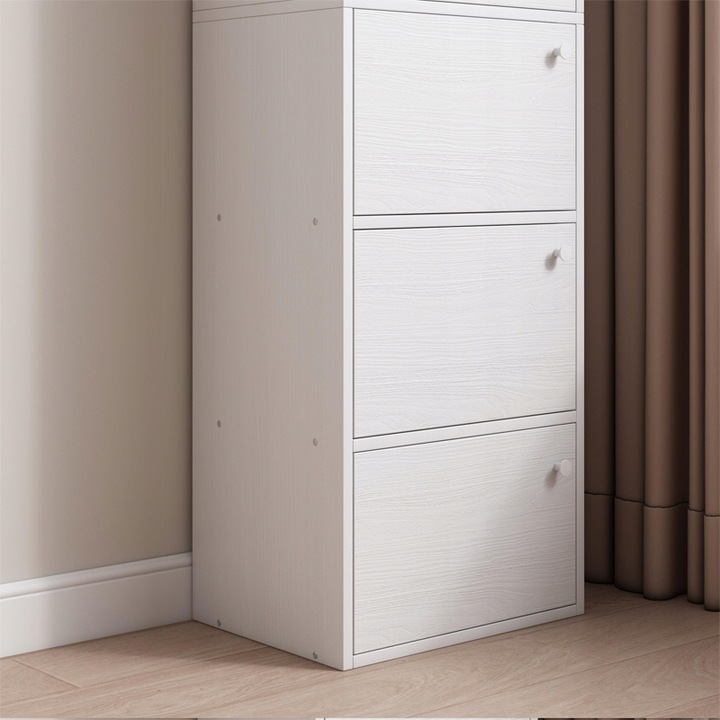 NOWOCZESNA POJEMNA KOMODA SZAFKA DUŻA BIAŁA SKANDYNAWSKI RETRO LOFT 5