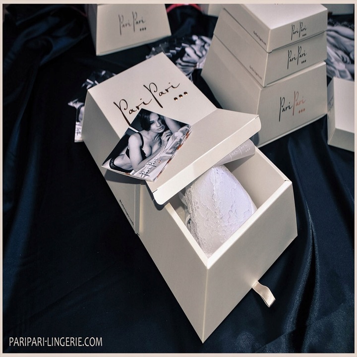 Biustonosz push up Pari koronka Vesta czerwon 100B