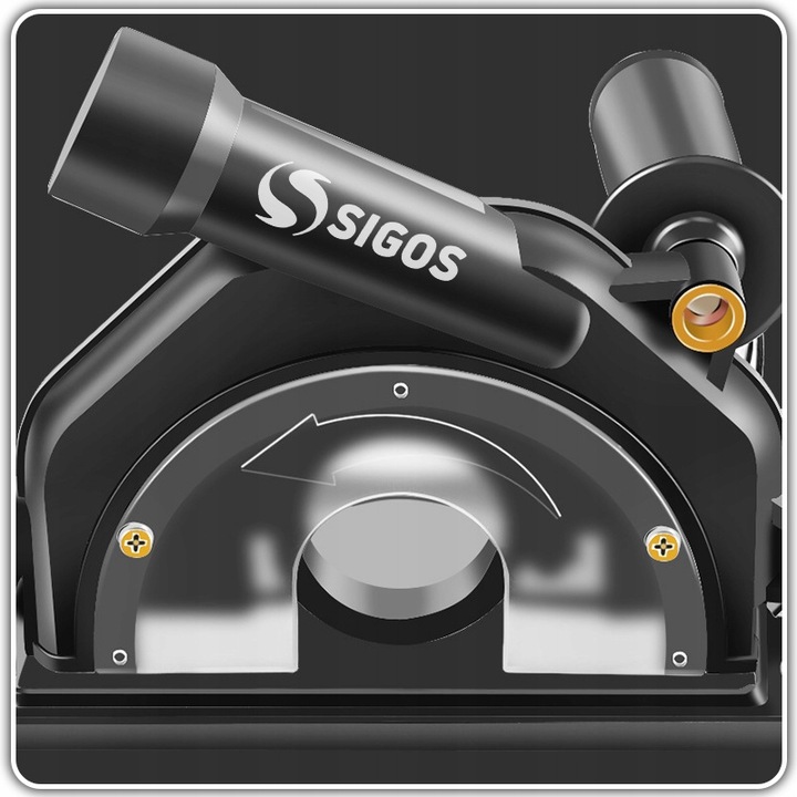 Adapter prowadnica z odsysaczem do szlifierki kątowej 125mm osłona