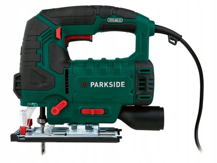 Parkside PSTD 800 C3 Wyrzynarka 800 W Laser Brzeszczoty ZESTAW