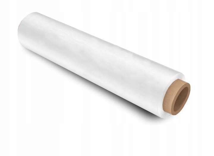 FOLIA STRETCH 3KG BEZBARWNA DUŻO FOLI CIENKA TULEJ