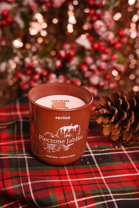 RAVINA świeca Pieczone Jabłko świąteczny zapach świąt korzennych jabłek