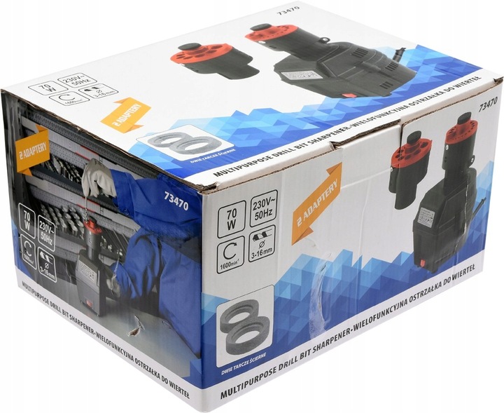 OSTRZAŁKA DO WIERTEŁ 3-16 MM ADAPTER 2X KAMIEŃ