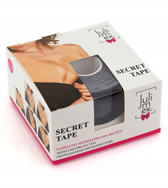 TAŚMA MODELUJĄCA Julimex Secret Tape PLASTRY stylizujące biust pośladki 5cm
