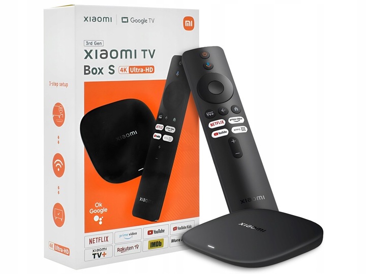 Odtwarzacz multimedialny Xiaomi TV Box S 4K 32GB WIFI - 3 generacja