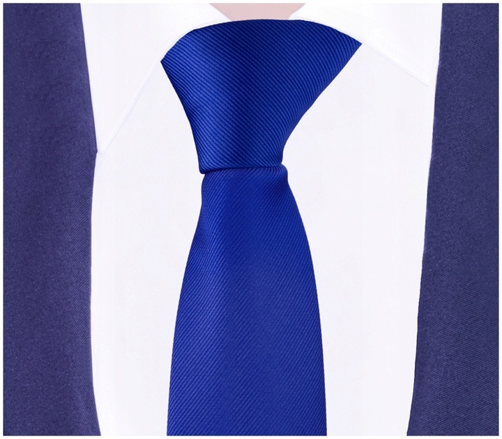 ŻAKARDOWY Krawat Męski w Prążki CHABROWY RC42