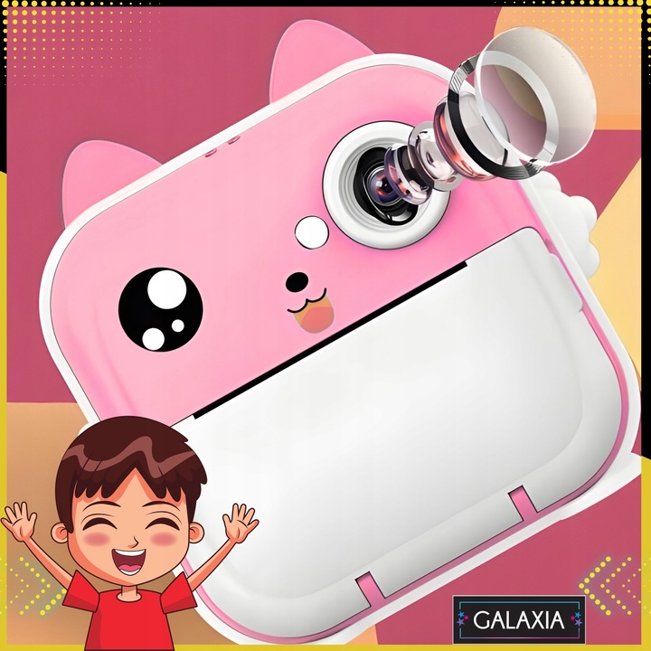 MINI DRUKARKA DRUKUŚ TERMICZNA APARAT NATYCHMIASTOWY DLA DZIECI i 11 ROLEK