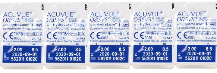 Soczewki ACUVUE OASYS 1-DAY 30 SZT 8,5 moc -3,00