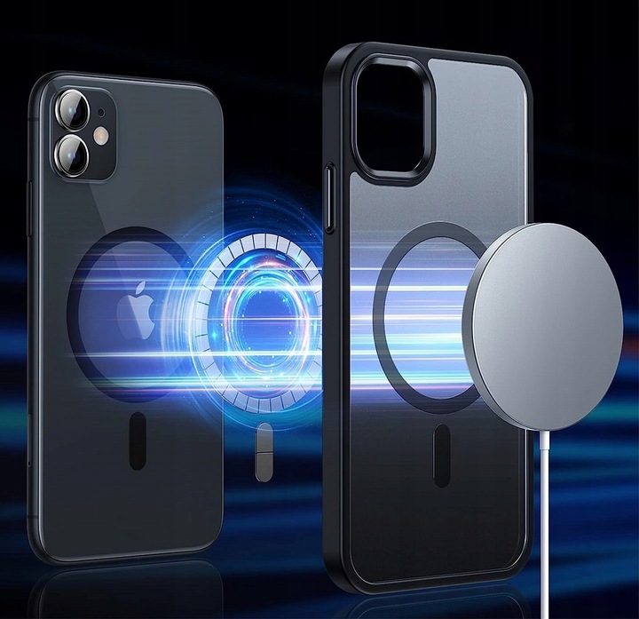 Etui Do iPhone 11 +Szkło 9H WZMACNIANE 360° Matt Case Do Magsafe