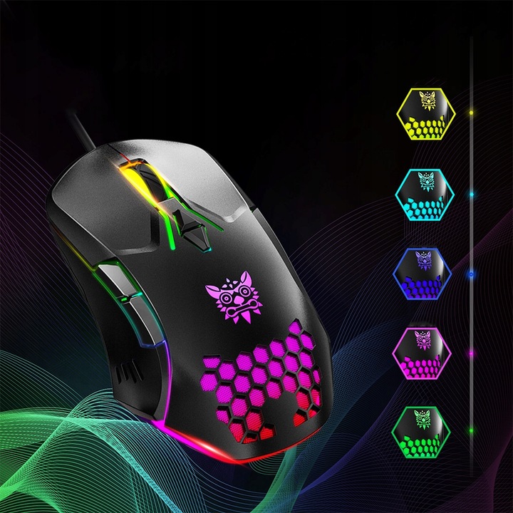 ONIKUMA CW902 MYSZ MYSZKA PRZEWODOWA GAMINGOWA RGB DO GRANIA DLA GRACZY