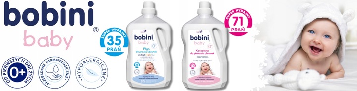 Bobini Baby Hipoalergiczny Płyn do Prania dla Dzieci 5l 70 prań