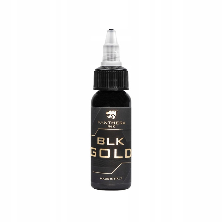 PANTHERA | BLACK GOLD | 30 ml | Farba do tatuowania | Tusz | Czarna | REACH
