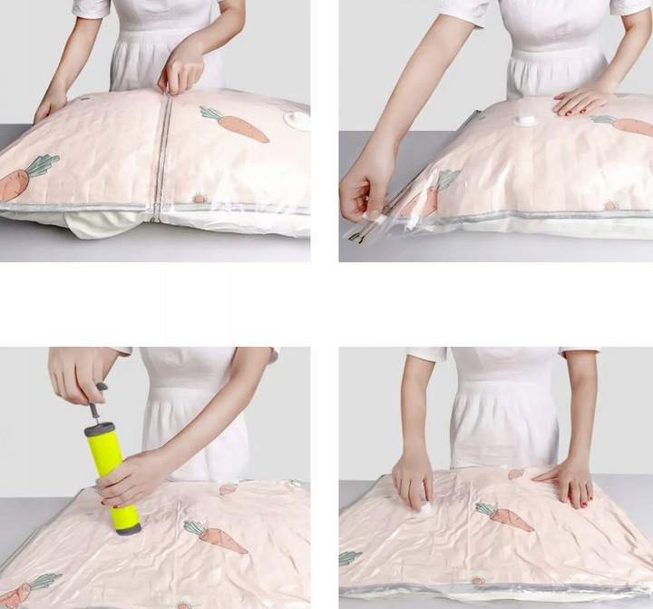 Worki Próżniowe na Ubrania Zestaw 10szt Worek Próżniowy Pompka Duże