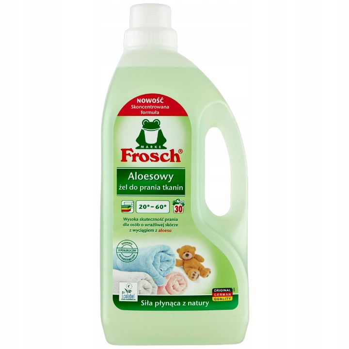 Frosch Żel do Prania Tkanin Aloesowy Granat Mix 3L 60pr + Płukanie Gratis