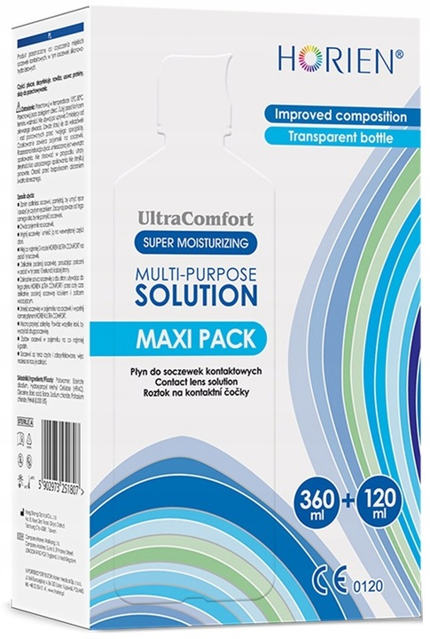 HORIEN ULTRA COMFORT MAXI PACK 360ML+ 100ML PŁYN DO SOCZEWEK