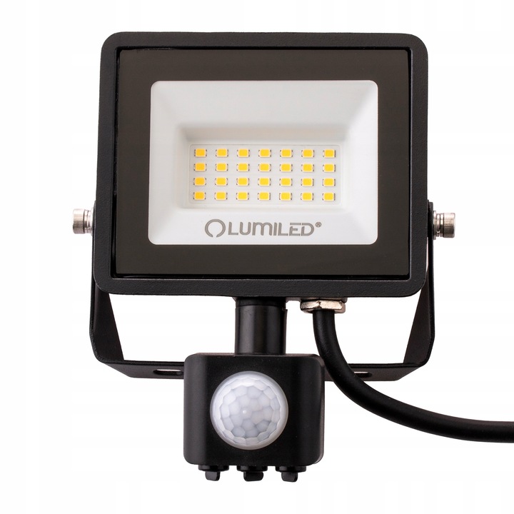 Naświetlacz LED 20W HALOGEN LAMPA ZEWNĘTRZNA REFLEKTOR z CZUJNIKIEM