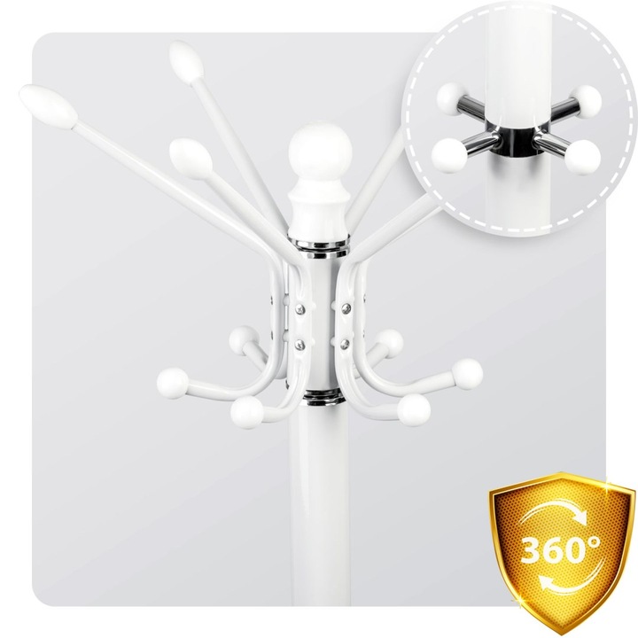 WIESZAK NA UBRANIA STOJĄCY PODŁOGOWY MARMUR CZARNY