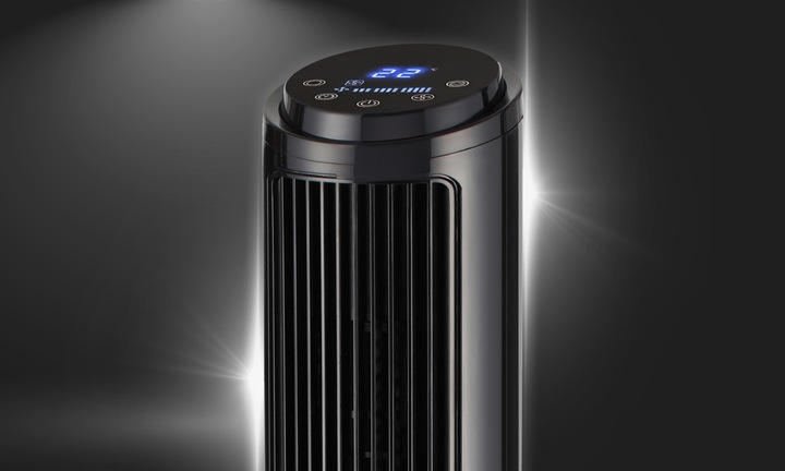 WENTYLATOR KOLUMNOWY CICHY 29db WIATRAK STOJĄCY JONIZACJA +10m zasięg