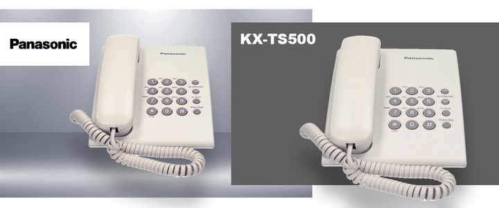 Panasonic KX-TS500 Telefon stacjonarny Biały