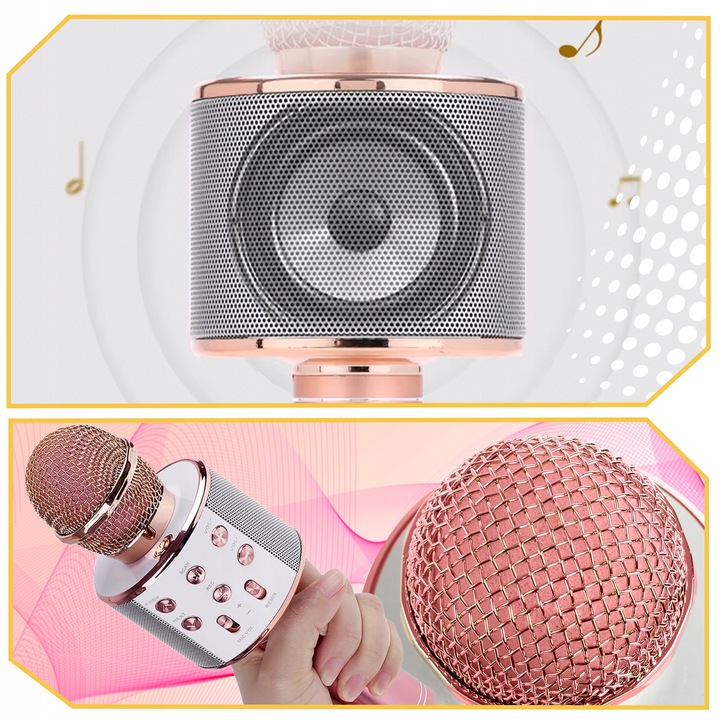 MIKROFON DLA DZIECI mikrofon KARAOKE mikrofon bezprzewodowy Z GŁOŚNIKIEM