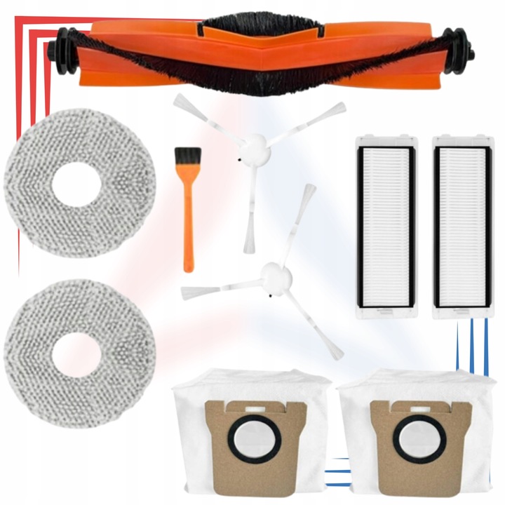 Zestaw do Xiaomi Mi Robot Vacuum X10+/X20+ filtry szczotki mopy worki