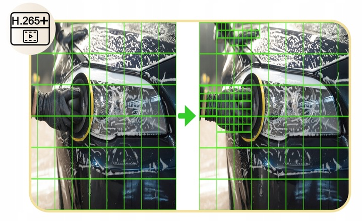 FORCE Zestaw monitoringu 4x Kamera AHD 8MPx 4K, PODGLĄD ONLINE