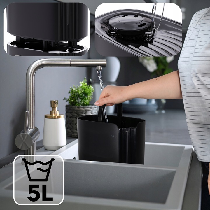 Nawilżacz powietrza WYDAJNY HIGROSTAT AROMATERAPIA DUŻY XL 5l dysza